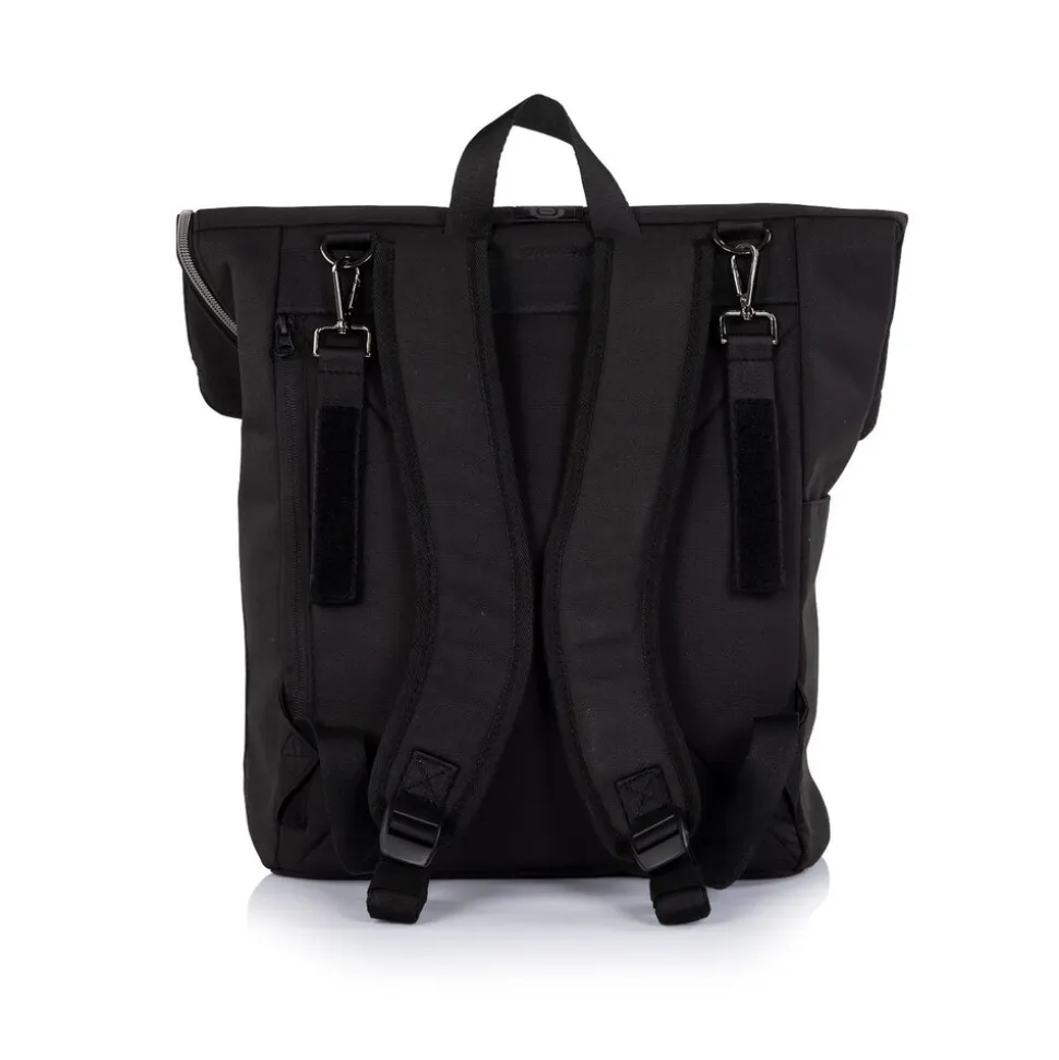 Chipolino Kinderwagen-Rucksack Wickelauflage Thermotasche Reißverschluss Griff schwarz