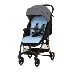 Chipolino Kinderwagen Sitzeinlage Universalsitzunterlage Baumwolle atmungsaktiv blau