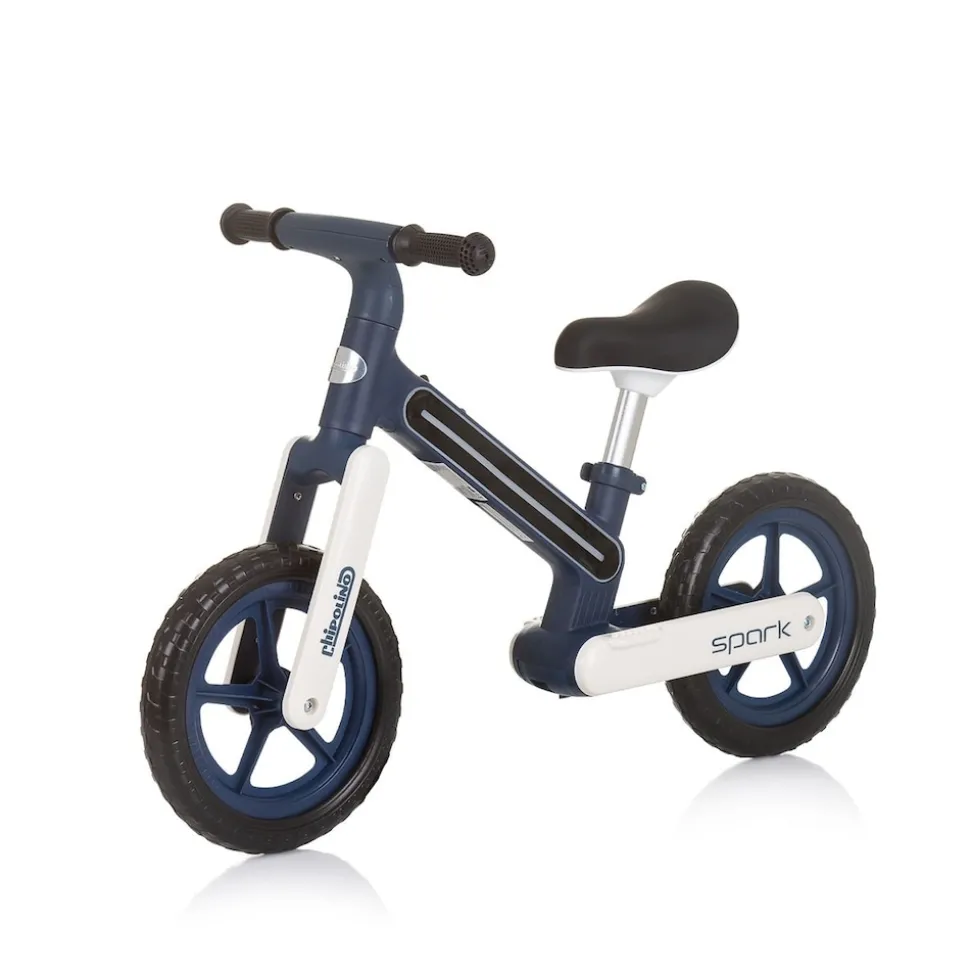 Chipolino Laufrad Spark 12 Zoll Lichteffekte höhenverstellbar rutschfeste Griffe blau