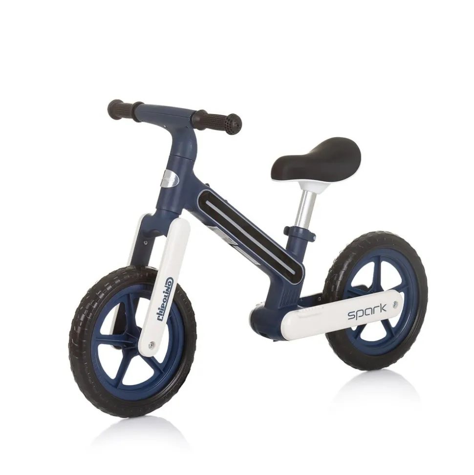 Chipolino Laufrad Spark 12 Zoll Lichteffekte höhenverstellbar rutschfeste Griffe blau