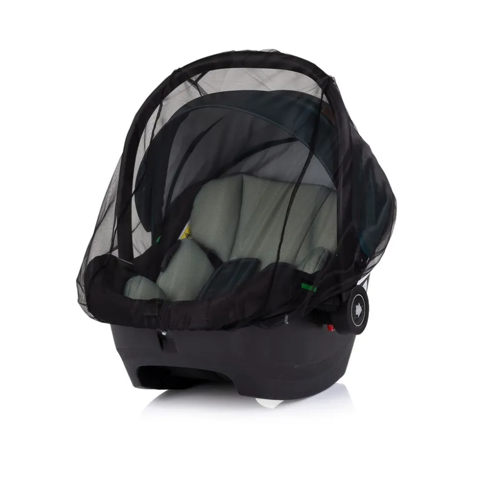 Chipolino Moskitonetz für Babyschale schützt vor Mücken und Insekten universal schwarz