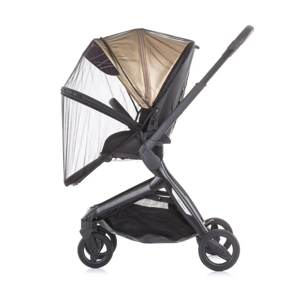 Chipolino Moskitonetz Lux, Insektenschutz, Kinderwagen, Buggy, Reißverschluss schwarz
