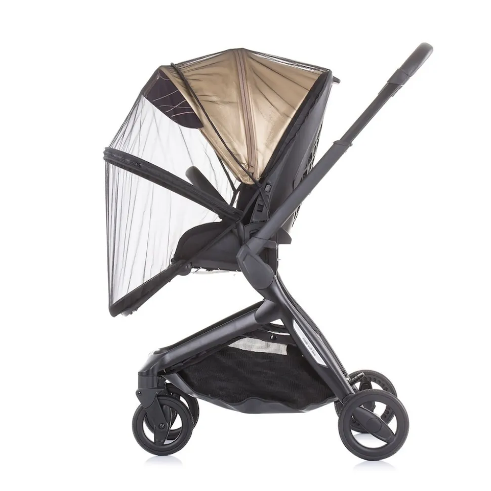 Chipolino Moskitonetz Lux, Insektenschutz, Kinderwagen, Buggy, Reißverschluss schwarz