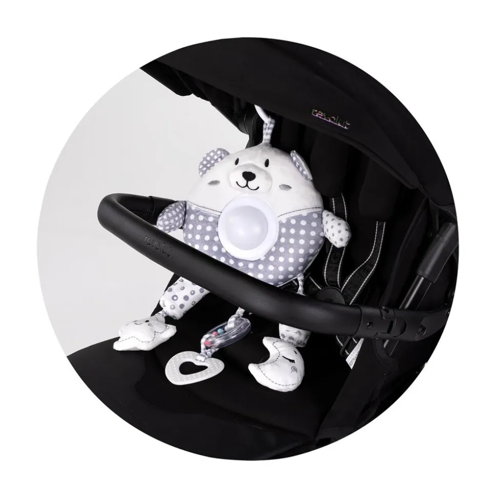 Chipolino Musikmobile große Tiere Melodie Lichteffekte Plüschtier ab Geburt grau