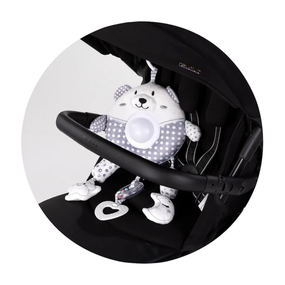 Chipolino Musikmobile große Tiere Melodie Lichteffekte Plüschtier ab Geburt grau