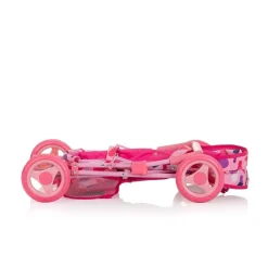 Chipolino Puppenwagen Dora Tasche, klappbar, Softtragetasche, Korb, Sonnendach pink