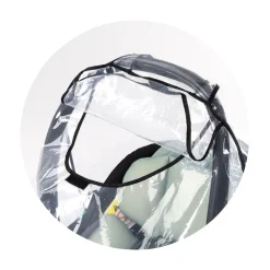 Chipolino Regenschutz für Babyschale universal wasserdicht Regenhaube Abdeckung transparent