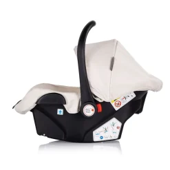 Chipolino Set Babyschale Isofix-Basisstation Aura i-Size (40 - 85cm) verstellbar creme