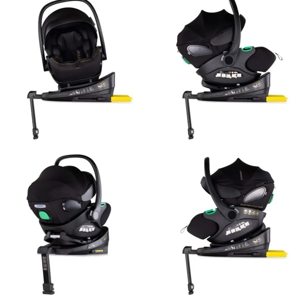 Chipolino Set Babyschale Isofix-Station Winner i-Size (40-87cm) Gruppe 0+ schwarz