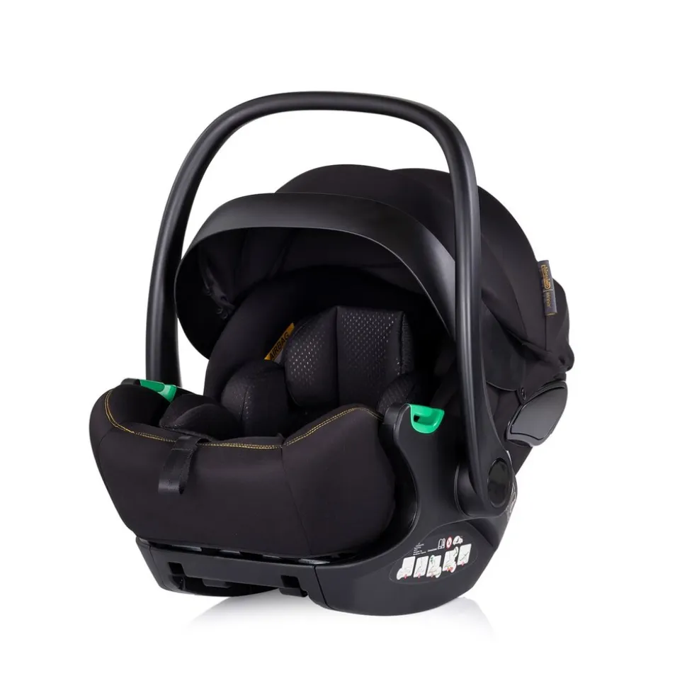 Chipolino Set Babyschale Isofix-Station Winner i-Size (40-87cm) Gruppe 0+ schwarz