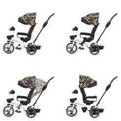 Chipolino Tricycle Dreirad Be Active 2 in 1 Sitz drehbar Musik Licht drehbar bunt
