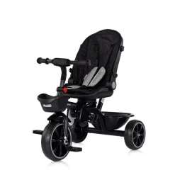 Chipolino Tricycle Max Sport 2 in 1, Dreirad, Becherhalter, Sitz umkehrbar, Korb braun schwarz