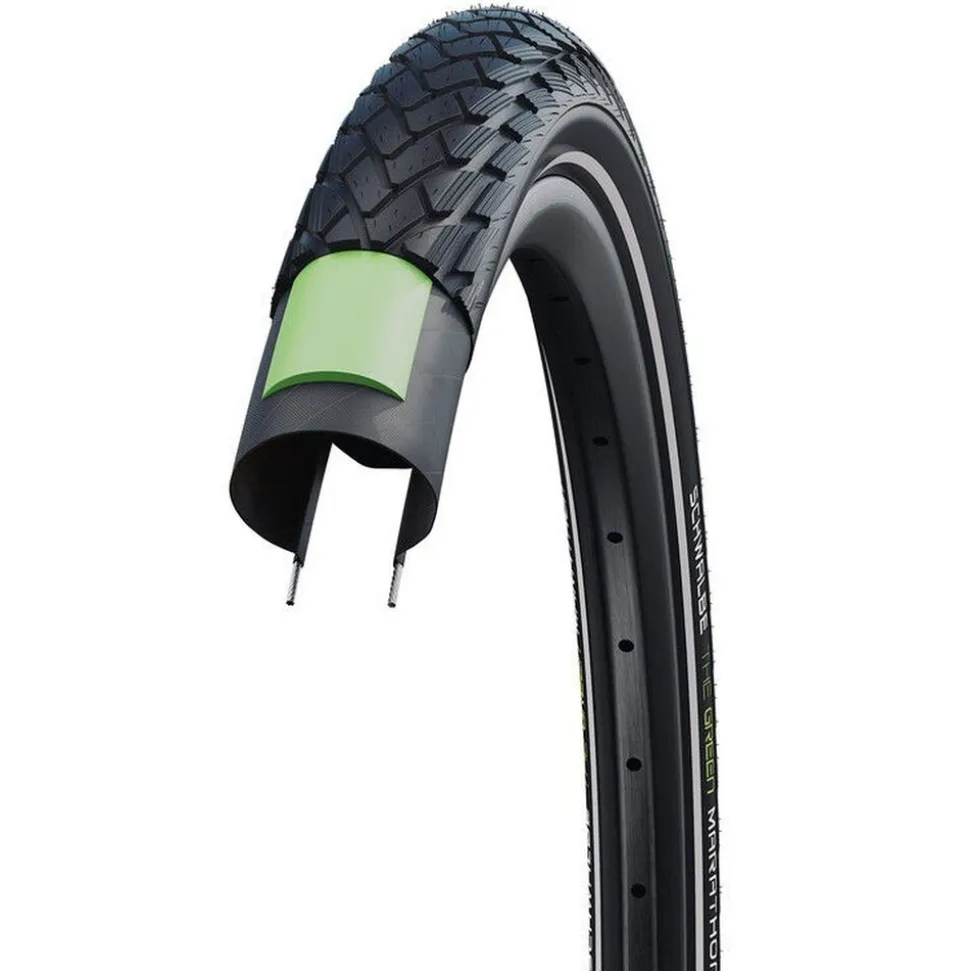 City-Fahrradreifen Green Marathon HS 620, 28x1.625" 44-622 - 2er-Set