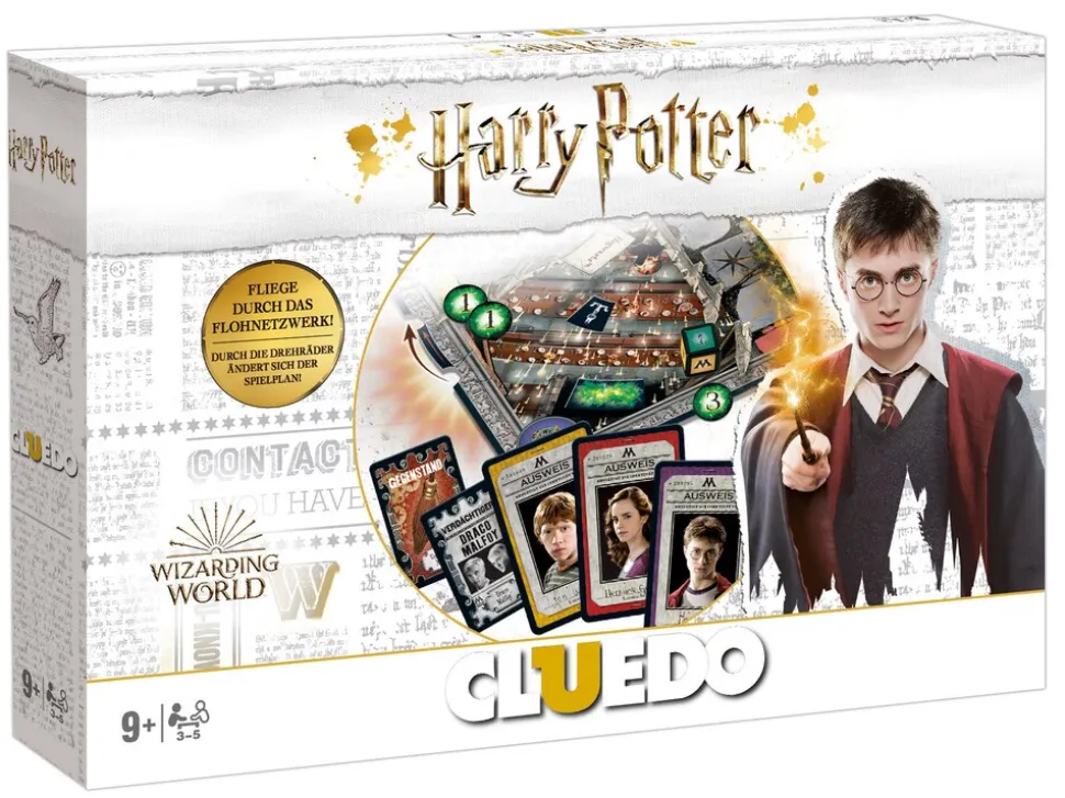 Cluedo - Harry Potter + Holz-Schreibset Brettspiel Gesellschaftsspiel Edition Sonderedition