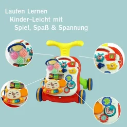 Coemo 2in1 Baby Laufwagen Rolli und Multifunktion Spieltisch