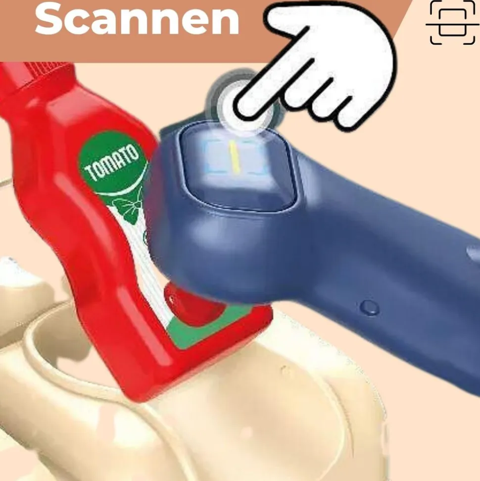 Coemo 2in1 Spielzeugkasse und Supermarkt Nico 42 tlg Zubehör