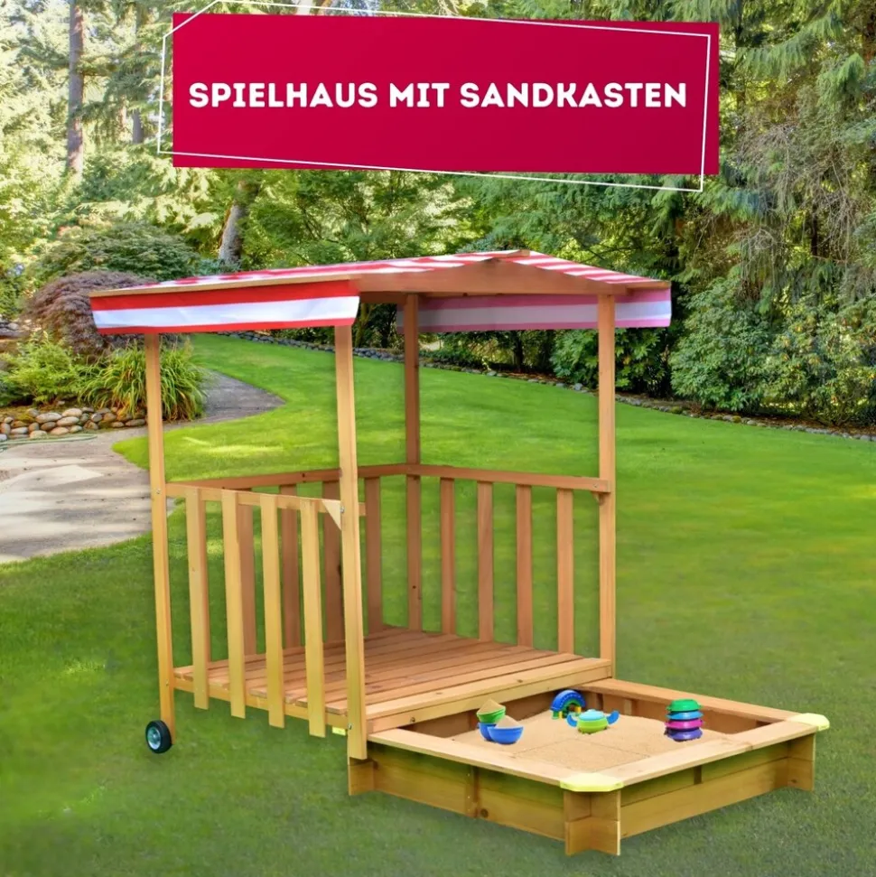 Coemo Spielhaus mit Sandkasten