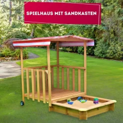Coemo Spielhaus mit Sandkasten
