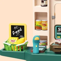 Coemo Supermarkt Florian Kaufladen TÜRKIS mit viel Zubehör