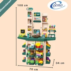 Coemo Supermarkt Florian Kaufladen TÜRKIS mit viel Zubehör