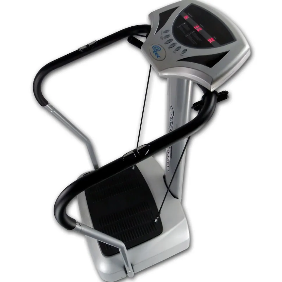 Crazy Fit Massage Fitness Vibrationsplatte inkl. Bänder Silber