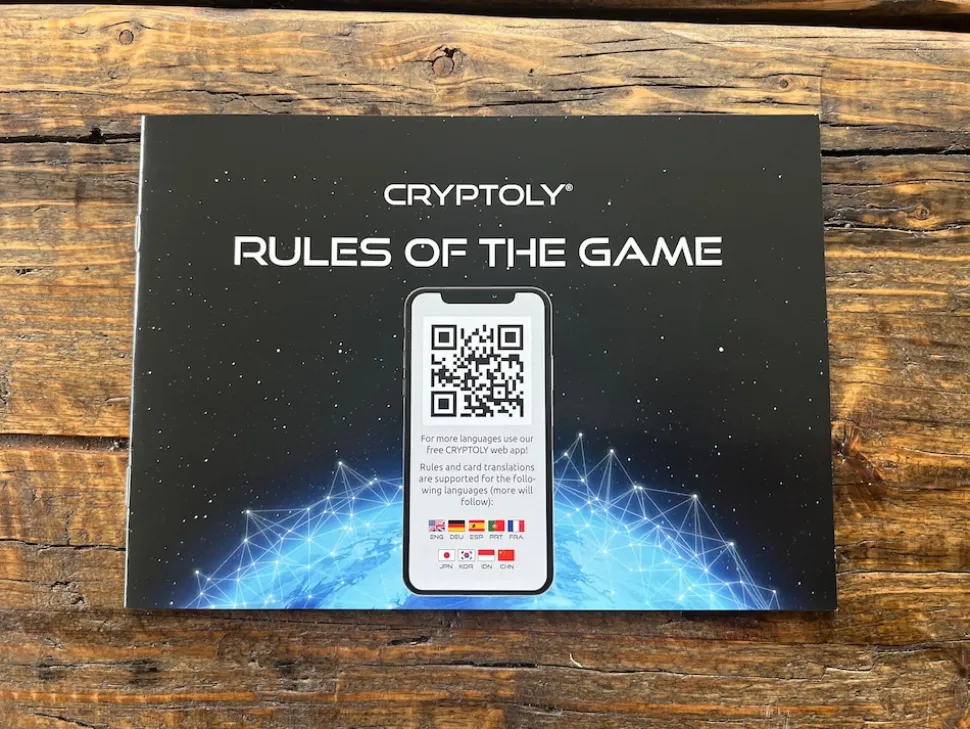 CRYPTOLY - Das Strategiespiel für die ganze Familie! Englische Version für 2-6 Spieler ab 8 Jahren