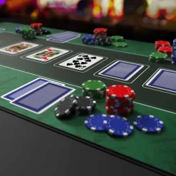 CSL Pokermatte XL Tischauflage für Poker 90 x 40cm / Kartenspiel Matte /Pokertisch Auflage