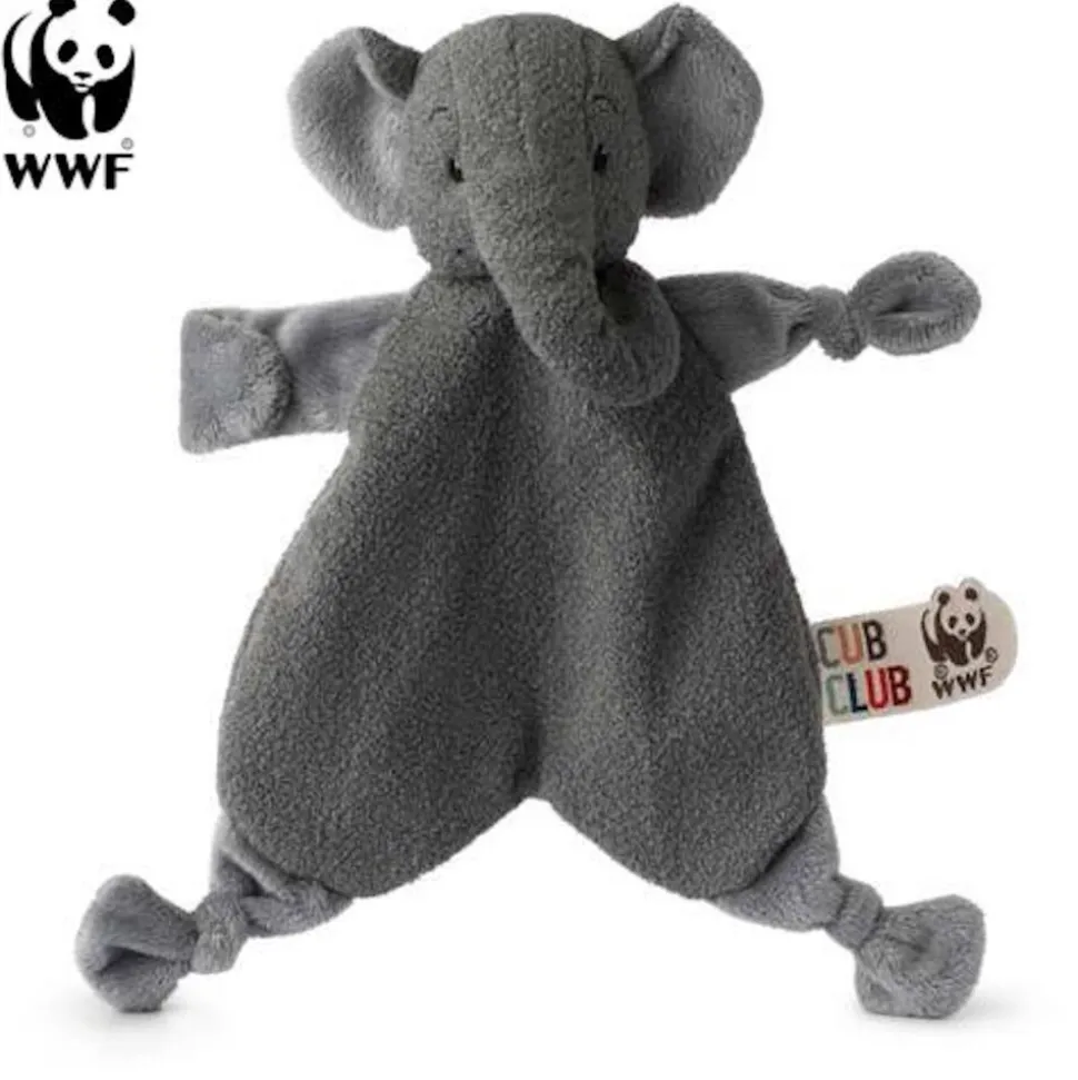 Cub Club - Schmusetuch Ebu der Elefant (grau, 30cm) für Kleinkinder Elephant Schnuffeltuch