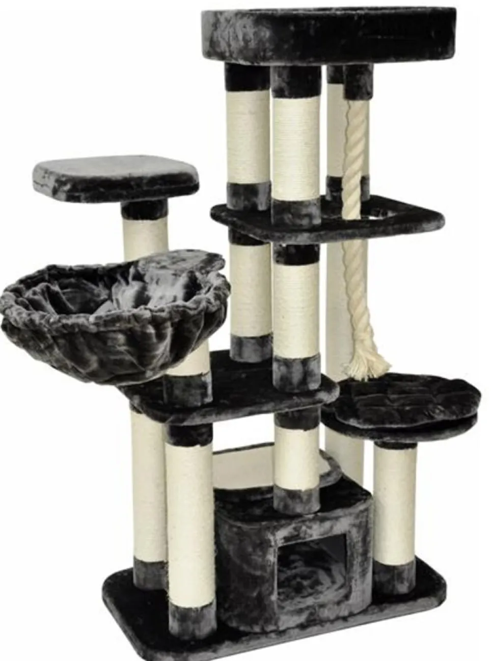 Dazikemo Kratzbaum Memphis grau 157 x 85 x 50 cm