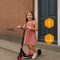 Denver SCK-5500 Kids E-Scooter– verstellbar, faltbar, 10km/h, pink