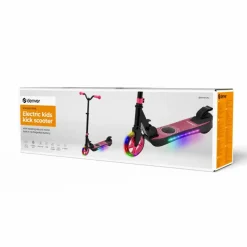 DENVER SCK-5500P Kinder E- Scooter pink (ab 6 Jahren, max. 10 km/h, bis zu 6 km, Tragfähigkeit 50kg, IPX4,)