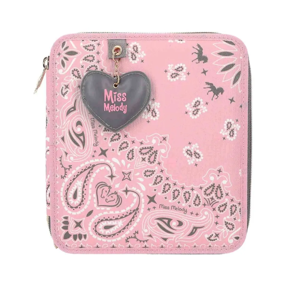 Depesche 2-Fach Federtasche Bandana Miss Melody 20 x 18,7 x 5,5 cm