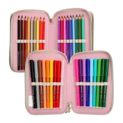 Depesche 3-Fach Federtasche CLASSIC inkl. Stifte Miss Melody 7,5 x 13 x 20 cm