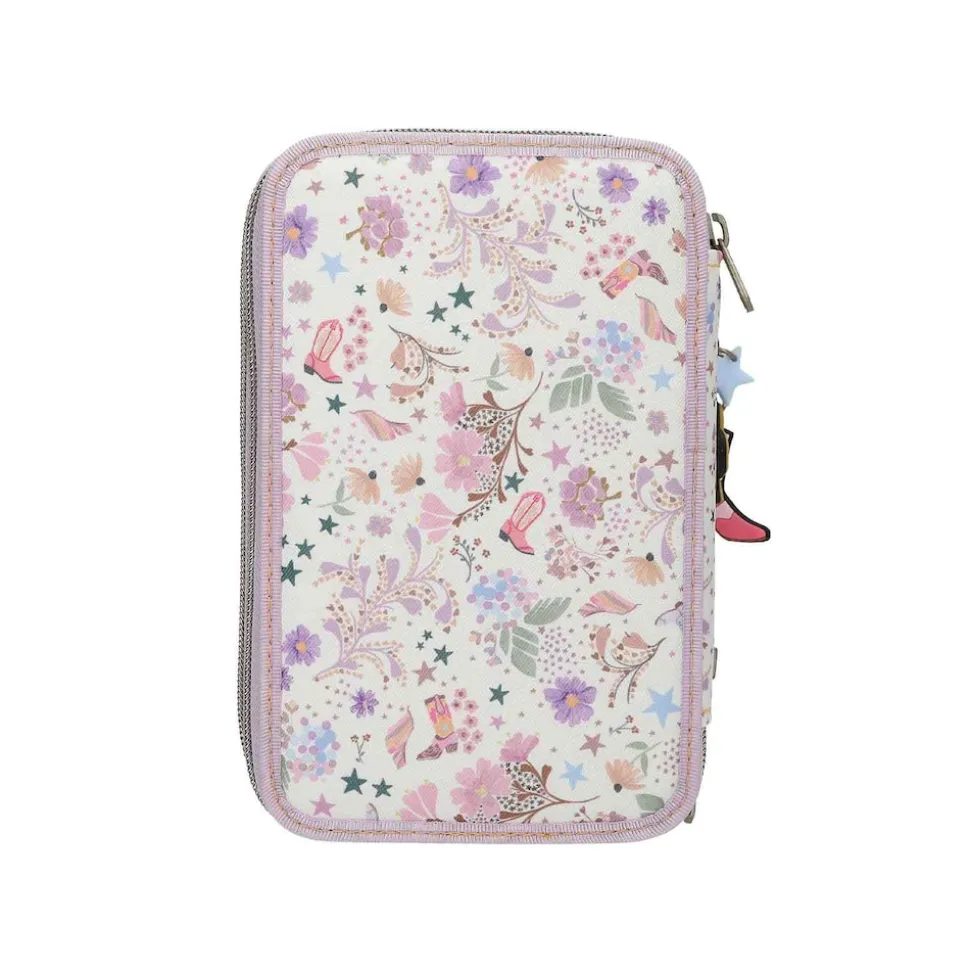Depesche 3-Fach Federtasche COWGIRL TOPModel 7,5 x 13 x 20 cm