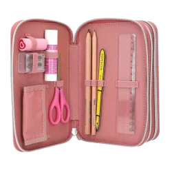 Depesche 3-Fach Federtasche DOTS TOPModel 7,5 x 13 x 20 cm