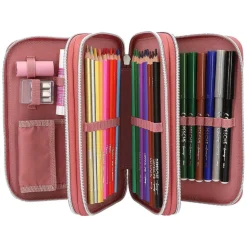Depesche 3-Fach Federtasche DOTS TOPModel 7,5 x 13 x 20 cm