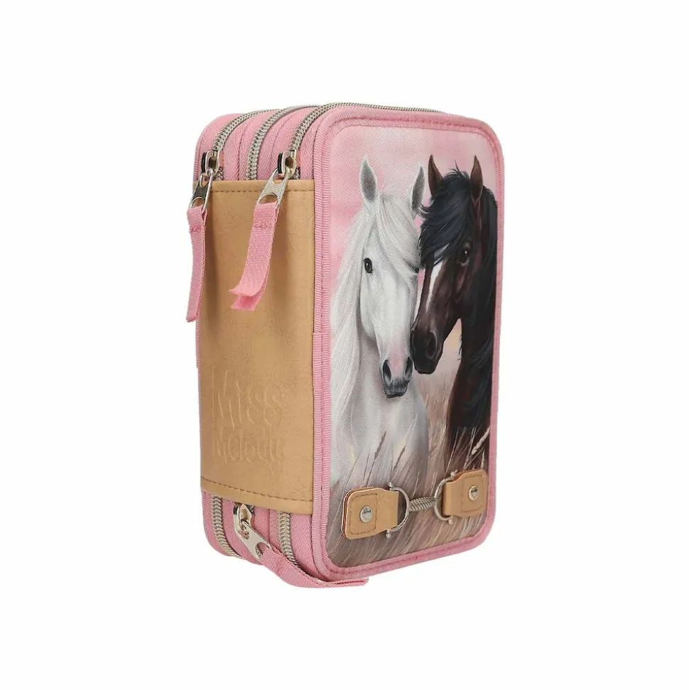 Depesche 3-Fach Federtasche Dusty Rose Miss Melody 20 x 13 x 7,5 cm