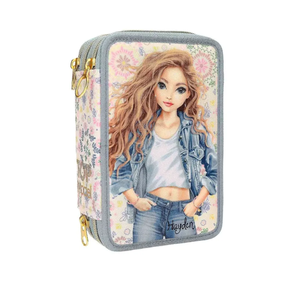 Depesche 3-Fach Federtasche FESTIVAL FUN TOPModel 7,5 x 13 x 20 cm