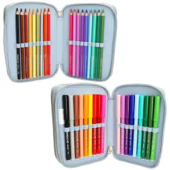 Depesche 3-Fach Federtasche FESTIVAL FUN TOPModel 7,5 x 13 x 20 cm