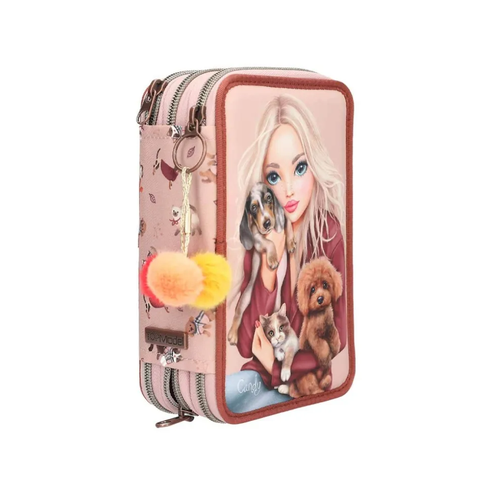 Depesche 3-Fach Federtasche FUR-EVER FRIENDS TOPModel 7,5 x 13 x 20 cm