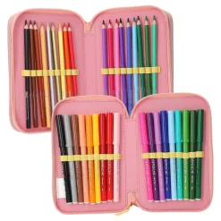 Depesche 3-Fach Federtasche JUICY inkl. Stifte TOPModel 7,5 x 13 x 20 cm
