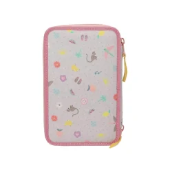 Depesche 3-Fach Federtasche JUICY inkl. Stifte TOPModel 7,5 x 13 x 20 cm