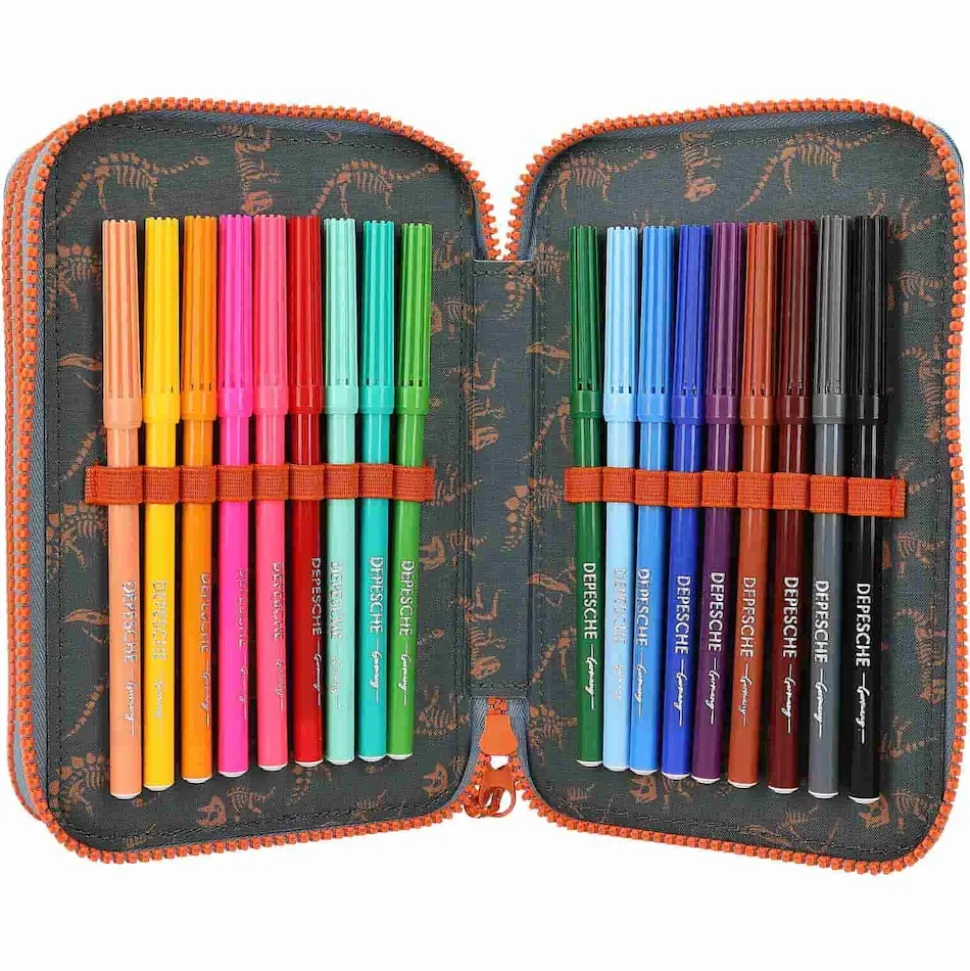 Depesche 3-Fach Federtasche Roar Dino World 20 x 13 cm