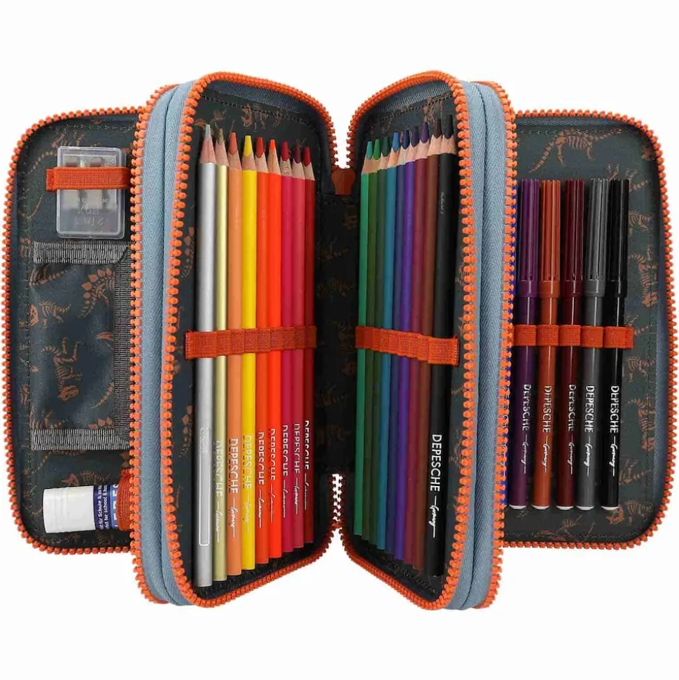 Depesche 3-Fach Federtasche Roar Dino World 20 x 13 cm