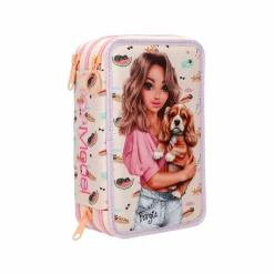 Depesche 3-Fach Federtasche SUNNY DOG TOPModel 7,5 x 13 x 20 cm