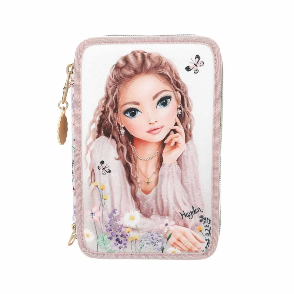 Depesche 3-Fach Federtasche SUMMER FEELING inkl. Stifte TOPModel 7,5 x 13 x 20 cm
