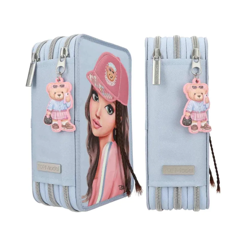 Depesche 3-Fach Federtasche TEAM TEDDY TOPModel 20 x 13 x 7,5 cm