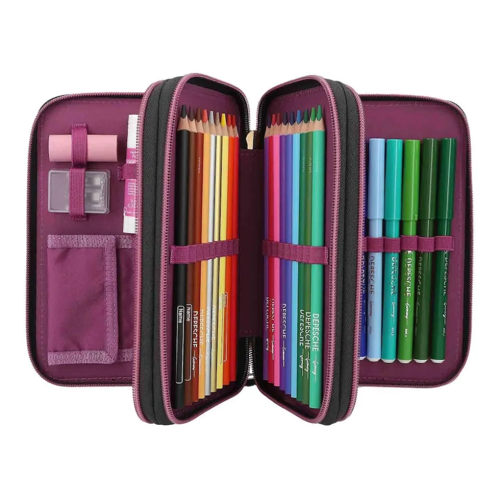 Depesche 3-Fach Federtasche TOPModel 7,5 x 13 x 20 cm