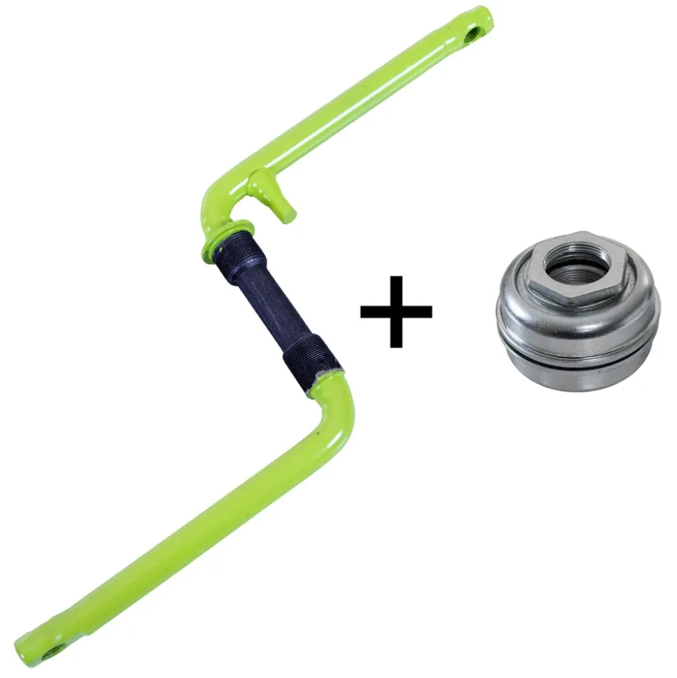 deTox BMX Kurbel 152 mm 16 18 Zoll Kurbelgarnitur Tretkurbel Fahrradkurbel einteilig Fauber Fahrrad Kurbel US-BB Lager