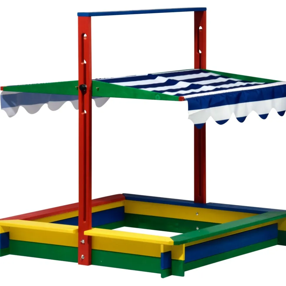 Dobar 94356FSC Sandkasten mit absenkbarem Dach